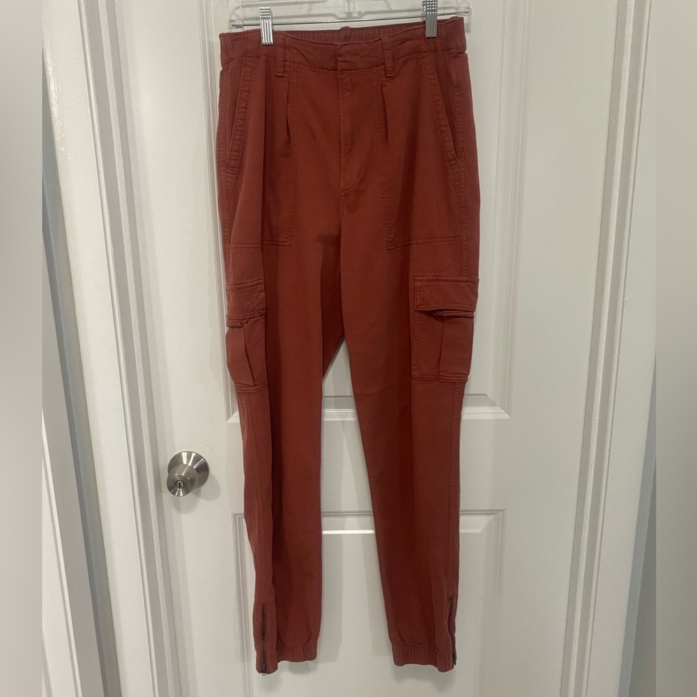 Joggers with Cargo Pockets and Zippers on Legs